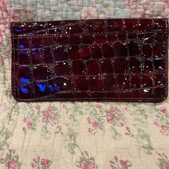 Brighton Paten leather Checkbook Card Holder/Wallet - Picture 2 of 9